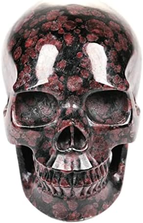 Mr.skull 5.0 Vatromet GARNET Crystal Spisak, super realističan, kristalni iscjeljujući kamen, ručno izrezbarene