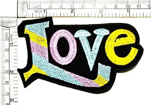 Kleenplus Love vezeni gvožđe na šiju na Patch Fashion Arts Slogan riječ Crtić naljepnica zakrpe za kostime