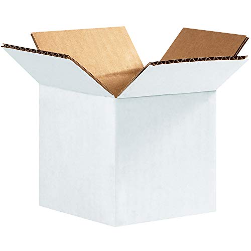Aviditi rebraste kartonske kutije koje se mogu reciklirati, 4 D x 4 Š x 4 V, bijele, ekološki prihvatljivo rješenje za pakovanje i otpremu