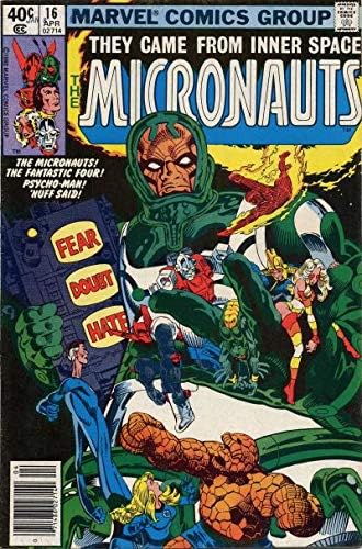 Micronauts 16 VF; Marvel comic book / Fantastic Four Psycho-Man