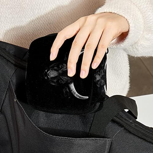 Black Camargue Bull face torba za čuvanje higijenskih uložaka Prijenosna periodična torba za žene tinejdžerke