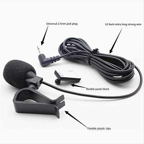 SaidBuds 2,5 mm Microfon Mic sklop za glavnu jedinicu vozila Bluetooth omogućen stereo radio GPS DVD za