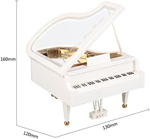 Ylyajy Romantični klavir Model Music Box Ballerina Music Boxes Kućni dekoracija Rođendan Vjenčani poklon