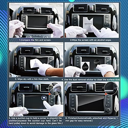 Bixuan Zaštita ekrana za navigaciju automobila za x1 X3 X4 X5 X6 3-Serija E90 8,8-inčni 209×80mm GPS zaštitnik ekrana folija centralna kontrola Infotainment ekran zaštitni Film kaljeno staklo