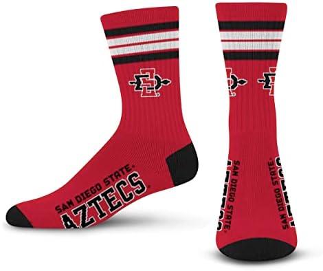 FBF za Bose noge NCAA San Diego State Aztecs 4 Stripe Deuce Crew Sock Team boja Srednje