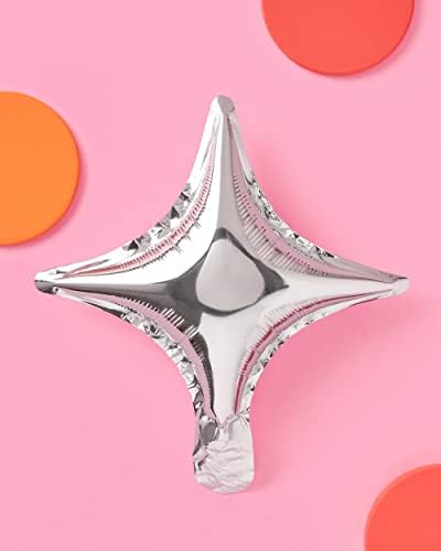 xo, Fetti Silver Sparkle Foil Birthday Balloon - 6 kom | ukrasi za bday Party, Bachelorette, godišnjica,