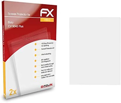 Atfolix zaštitnik ekrana kompatibilan sa Bury CV 9040 Plus folijom za zaštitu ekrana, Antirefleksnom i FX zaštitnom folijom koja apsorbuje udarce