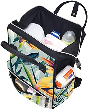 Guerotkr putnički ruksak, torbe za pelene, ruksak pelena, uzorak biljke sa cvijećem