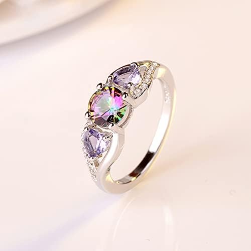 Ring Diamond Wedding Band prstenovi za žene Angažovanje poklona za prstenje veličine 5 prstenova za tinejdžere