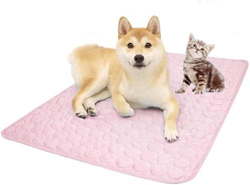 Geduochn Pet Wooling Mat, pasa za hlađenje, držite se u ljetu, hladnoj prostirci za pse i mačke savršene u zatvorenom prostoru, na otvorenom ili u automobilu