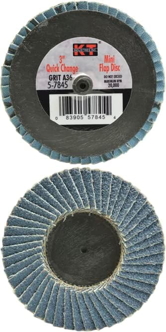 K-T Industries 5-7845 3 x 40 grit plavi cirkonijski mini flap disk