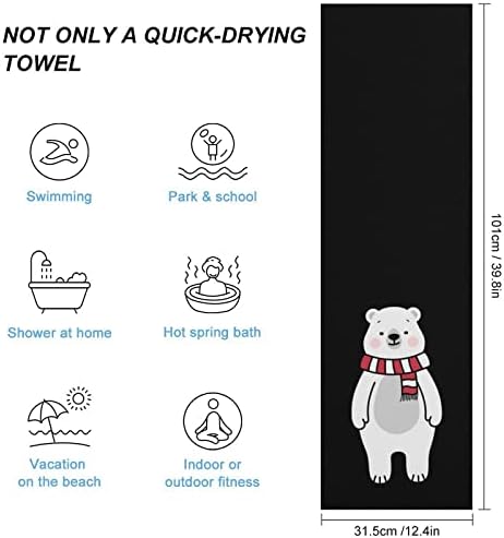 Slatki polarni medvjed brze suho ručnike Operi za pranje visoko upijajuće lica za lice za ručnike za ruke