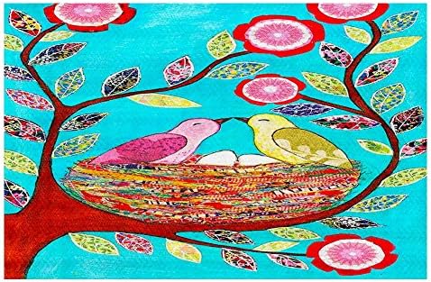 Dianoche tkani tepisi, kuhinjske prostirke, prostirke za kupanje od strane Sascalia Love Nest Large 4x6