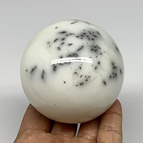 Watangems 423.3g, 2.8 Prirodni dendriti opal sfera Gemstone Fern Agate Crystal Ball Handrade sa Madagaskar,