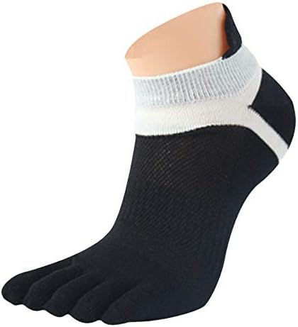 L779F7 1 par Memesh Meias Sports Trčanje pet čarapa za prstom BK