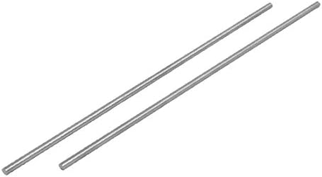 X-DREE 3.5 mm Dia 200mm Dužina HSS okrugla osovina štap Bar Strug alati siva 2kom (3.5 mm Dia 200mm Longitud