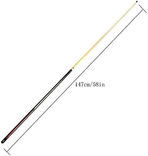 Haieshop Bazen Cue Stick 1/2 Link Bazen Cue sa 11mm Tip 58 18.5-19.5oz Maple Bazen Cue, Easy Stip, Instant