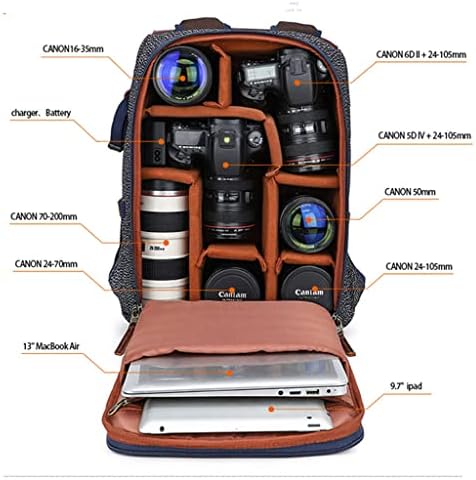 SDEWFG Photography Pepper Canvas vodootporni ruksak Laptop Muška torba za kameru torbica za nošenje DSLR