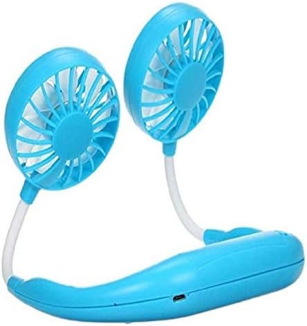 Sportski viseći vrat ventilator USB punjivi prijenosni mini dvostruki ventilator za glavu vjetra za kućni
