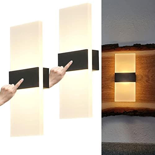 Moderna LED zidna Sconce dodirni prekidač punjiva 2800mAh zidna svjetla na baterije magnetna zidna lampa,