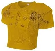 A4 sportska odjeća za mlade zlato 2x nogometni Poli / mrežasti dres za vježbanje s prozorima