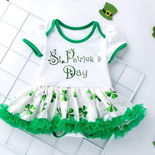 ValicLud 1 set Svetog Patricka Slave suknje Green Gauze suknja Toddler Girls Haljina kratkih rukava Patrick