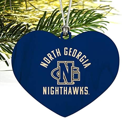 University Of North Georgia Nighthawks srce ljubav Drvo Božić drvo Holiday Ornament