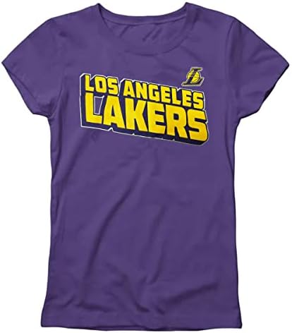 Outstuff Los Angeles Lakers Youth Girls 7-16 Team Wordmark Logo Majica