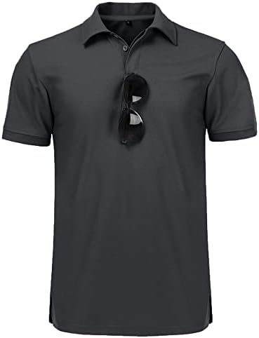 Secood Muške golf košulje kratkih rukava ovratnik za muškarce za muškarce
