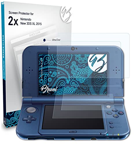 Bruni zaštitnik ekrana kompatibilan sa Nintendo Novom 3DS XL 2015 zaštitnom folijom, kristalno čistom zaštitnom