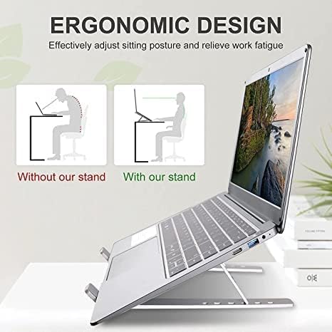 SGIN laptop postolje, računarski štand, podesivi laptop riser, sklopivi ergonomski držač prijenosnog računala
