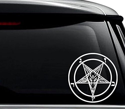 Baphomet Sabbatic Goat Pentagram Paganska naljepnica za naljepnicu za upotrebu na laptopu, kacigu, automobilu,