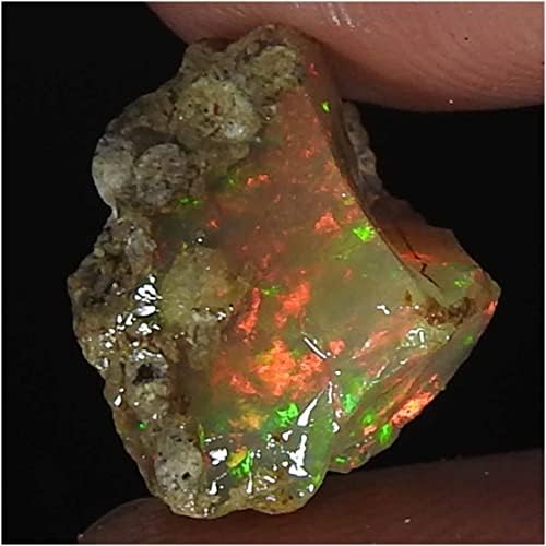 Jewelgemscraft ™ 03.60cts. Ultra vatra sirovi opal, prirodni grubi, kristali dragog kamenja, etiopska opal