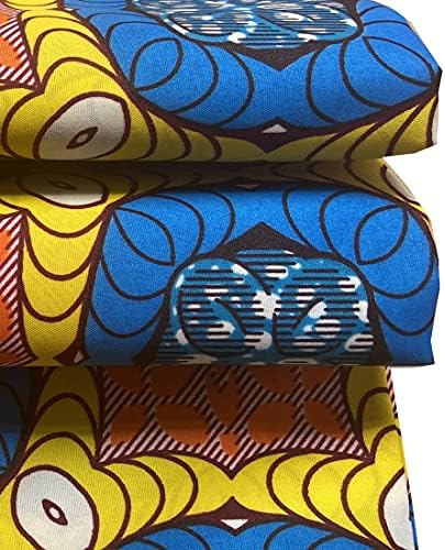 Afrička tkanina 6 jardi, pamuk afrički Print tkanina vosak afrički materijal Kente tkanina Tkanina, afrički