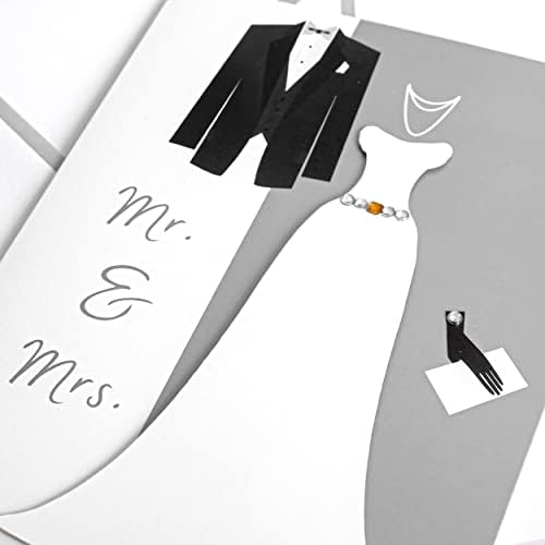 Mr & amp; Mrs Wedding Card for par | Newweds dress & smoking | brak kartica za par / Wedding Day Congrats
