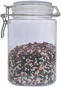 FixtureDisplays® žičana kopča pet Jar 800 ml Spice Jar pečat boja za skladištenje ulja brava za teglu za