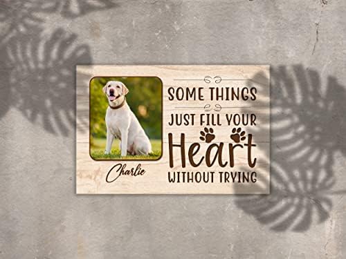 Personalizirani pas Memorijalni poklon ispunite svoje srce pas memorijalno platno Simpatijski poklon za