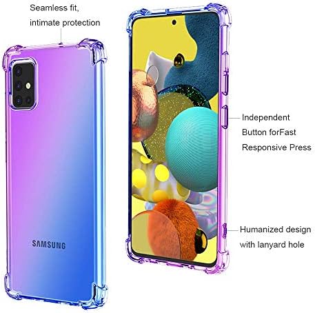 HNHYGETE SAMSUNG A51 futrola, Samsung Galaxy A51 Case, sa zaštitnikom zaslona, ​​prozirni otporni na udarcu