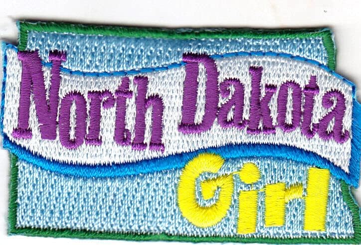 Sjeverna Dakota Girl Gvožđe na obliku stanja zakrpa