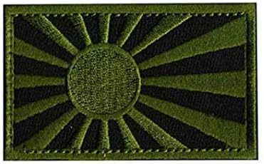 Rastuća zastava Sunca Zastava države Japan Japanska zastava Vojna kuka TAKTIKA MORALE EMZOIDED PATCH