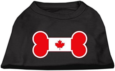 Kanadenski zaslon u obliku kostiju košulje za ispisu crne xxl