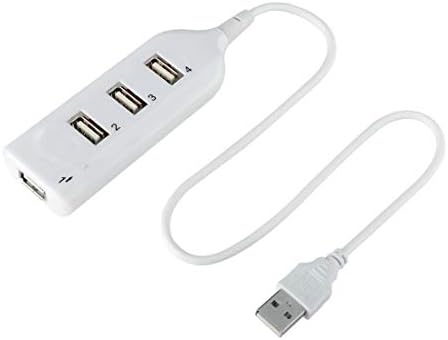 Novi Mini 4 Port USB 2.0 high Speed Hub Splitter 480 Mbps za PC Laptop bijeli