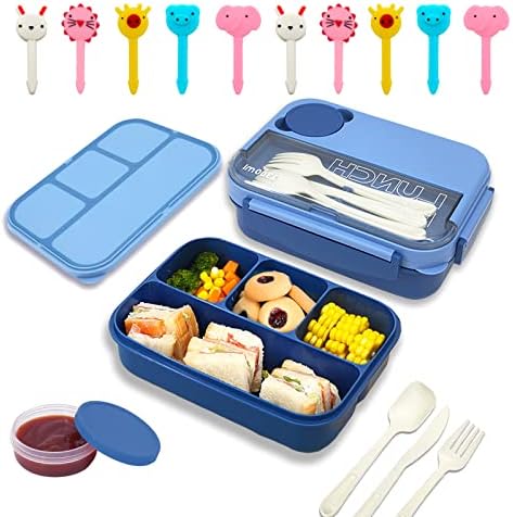 Luriseminger Bento kutija, Bento kutija za ručak,posuda za ručak od 1300 ml za djecu/odrasle, posuda za