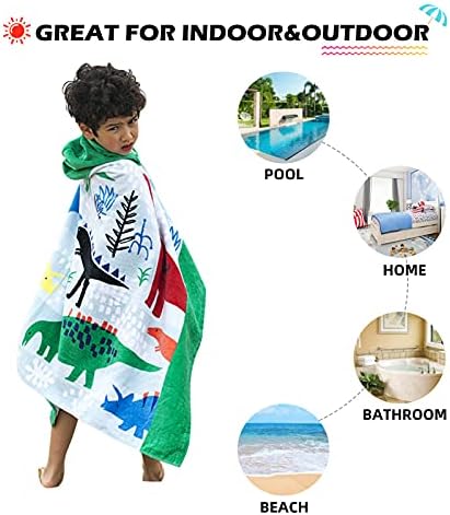 BANGSAUR dečiji peškir za kupanje sa kapuljačom, pamuk 50x30 omot, male devojčice dečaci 3-12 godina prikrivanje