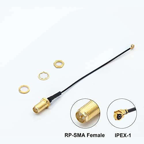 10gtek 6GHz IPEX tip na RP-SMA ženski kabl, 50Ohm, 300mm, pakovanje od 4