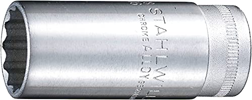 Stahlwille 2420022 11/32 Bi-Hex ekstra duboka utičnica sa 3/8 kvadratnom pogonom - 54 mm Dužina - čelik