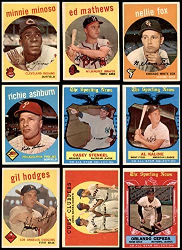 1959. TOPPS Baseball Complete Set VG / ex