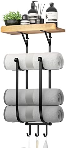 Soduku ručnici za kupatilo zid montiran 3 ravna metalna kupeljna ručnik modernog ručnika za skladišni nosač ručnika ručnika Organizator ručnika ili ručnik polica za kupatilo