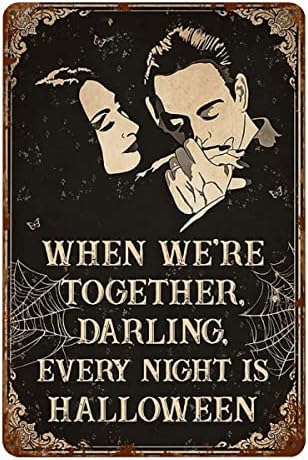 Metalni Tin Znakovi Porodični Poster Muž I Žena Poster Gomez Addams Morticia Addams Supružnik Novost Tin