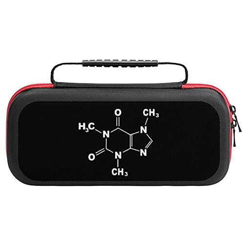 Kofein molecule Gamer Nerd Geek Naučna putovanja Nošenje torbi za torbu za Nintendo Switch Pribor drži 20